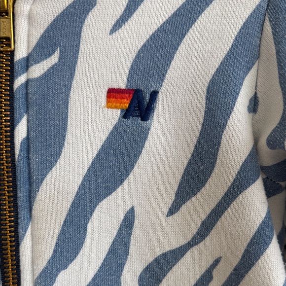 Aviator Nation Kids Blue Tiger Hoodie- Size 2 - Picture 2 of 8